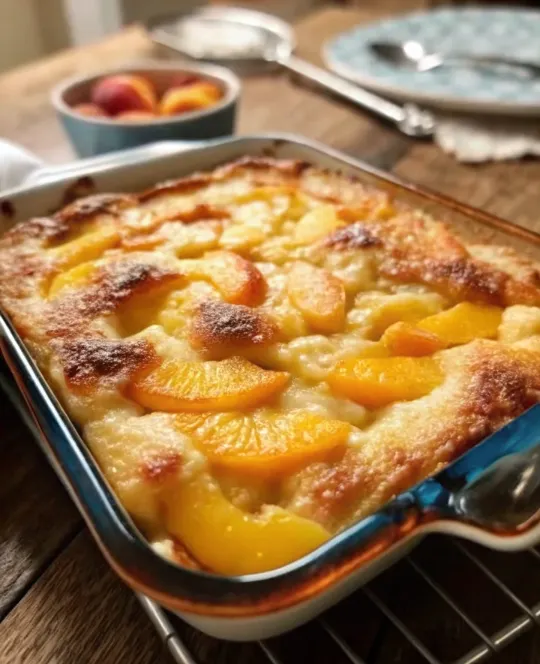 Peach Dump Cake