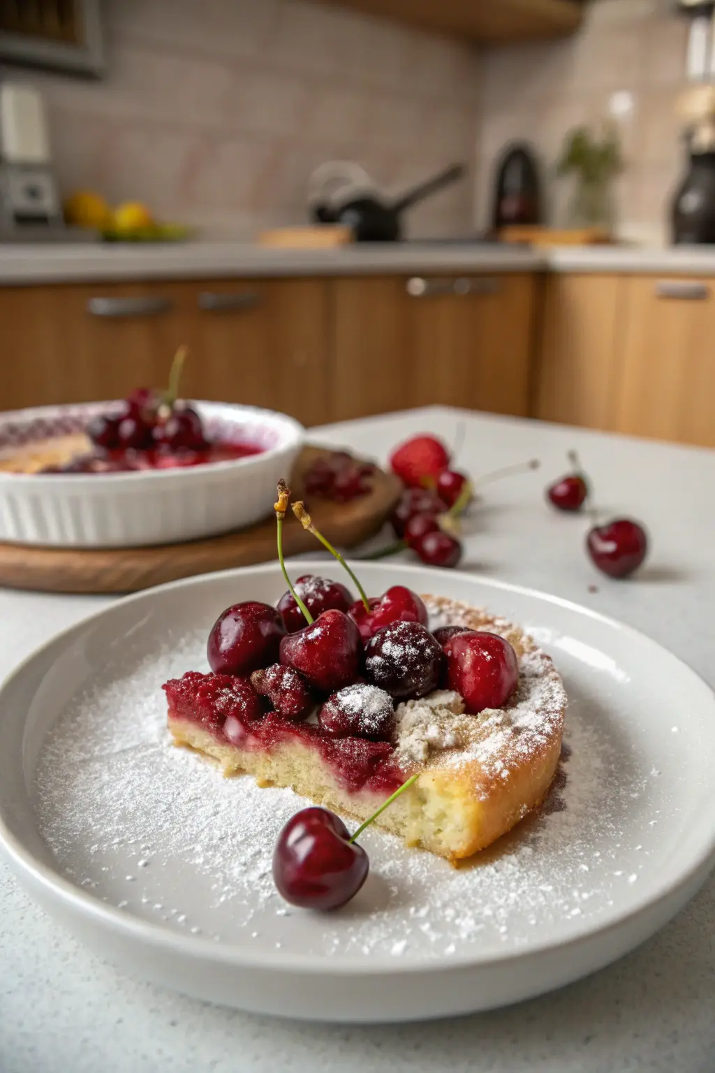 A delicious plate of Cherry Dessert