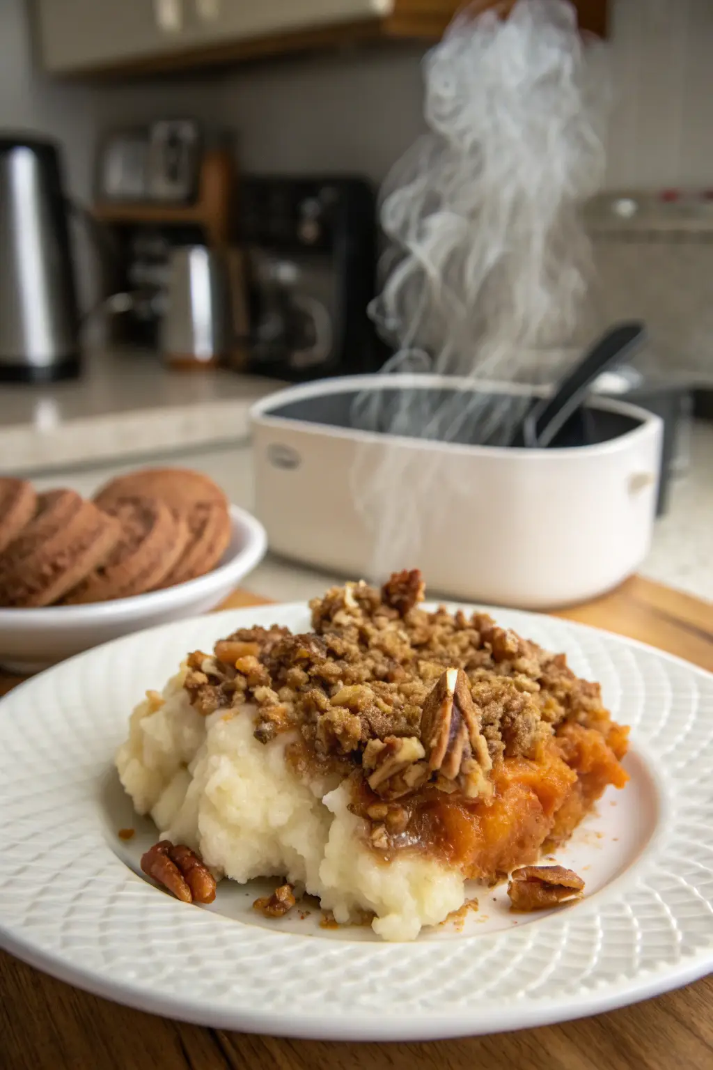 A delicious plate of Sweet Potato Casserole Dessert
