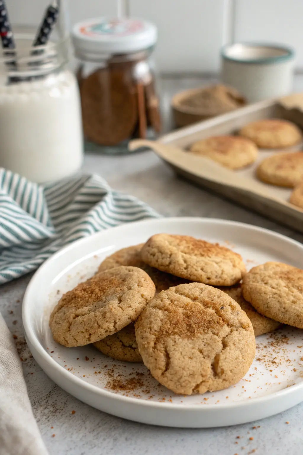 A delicious plate of Brown Sugar Cinnamon Butter Cookies