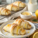 A delicious plate of Lemon Cheesecake Crescent Rolls