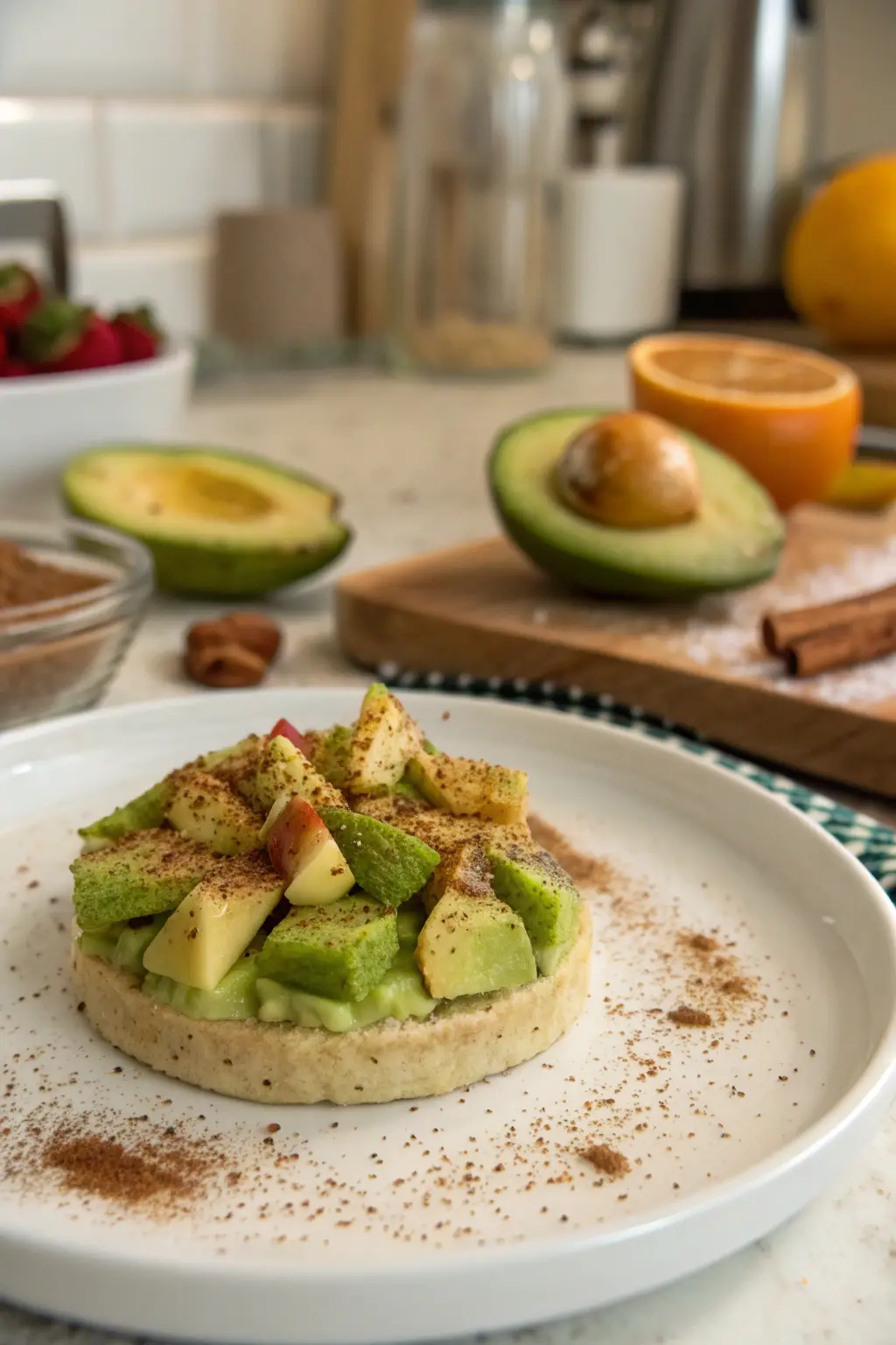 A delicious plate of Avocado Dessert
