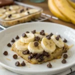 A delicious plate of Banana Chocolate Chip Dessert