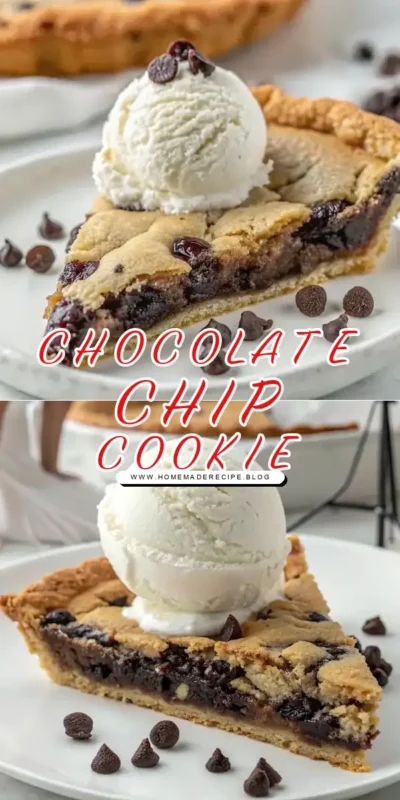 Chocolate Chip Cookie Pie Recipe