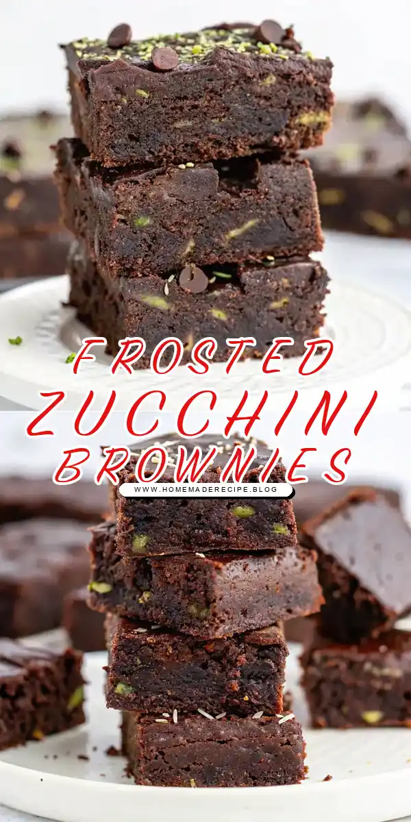 Frosted Zucchini Brownies