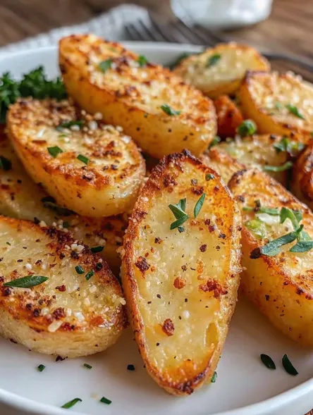 Sheet Pan Scored Potatoes