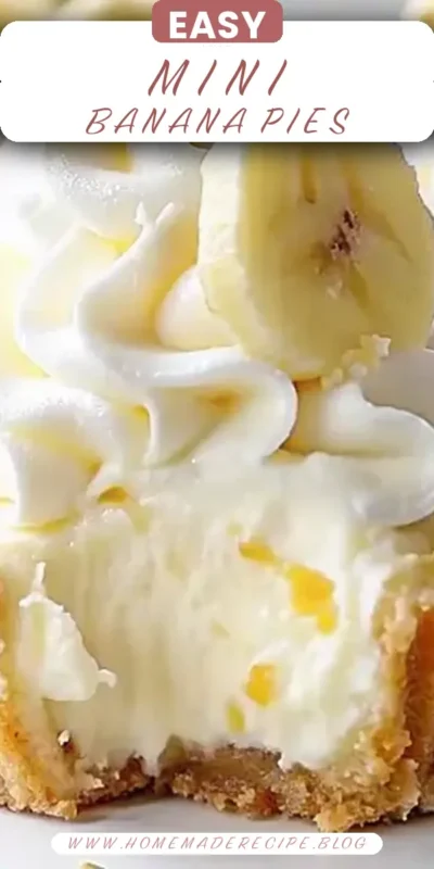 No-Bake Mini Banana Cream Pies