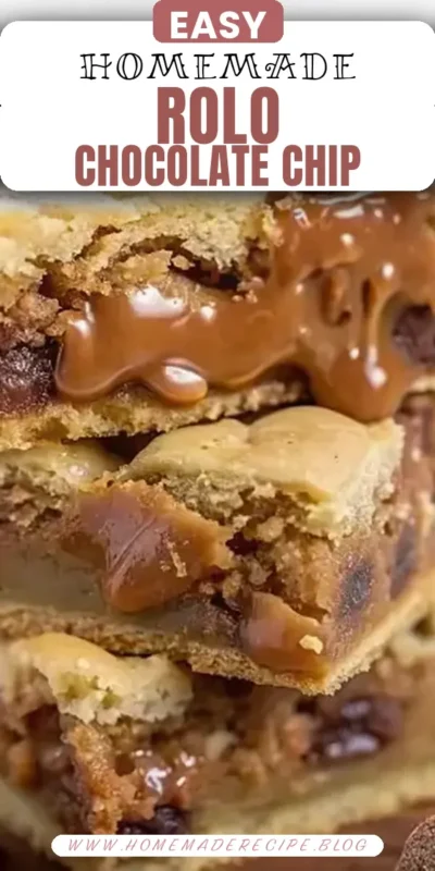 Rolo Chocolate Chip Blondies