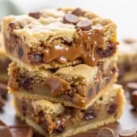 Rolo Chocolate Chip Blondies