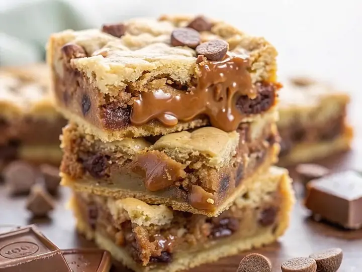 Rolo Chocolate Chip Blondies
