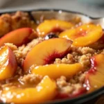 Slow Cooker Peach Dump Cake