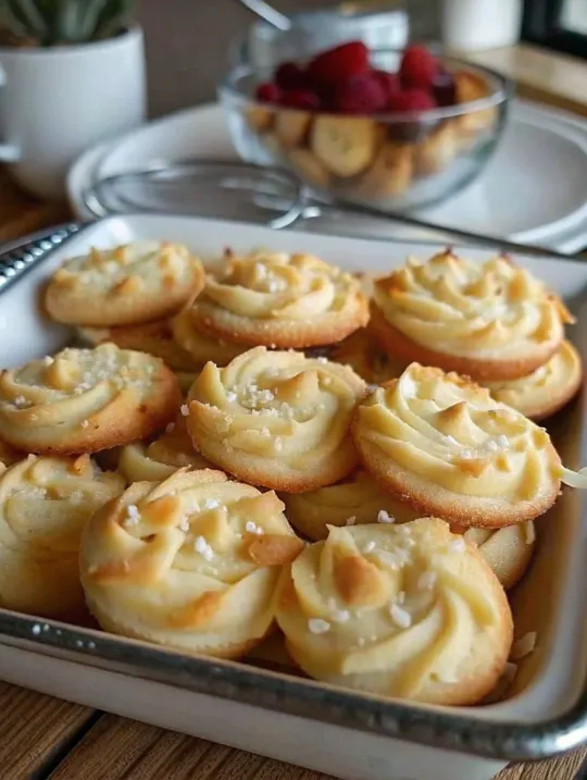 A delicious plate of Butter Cookies