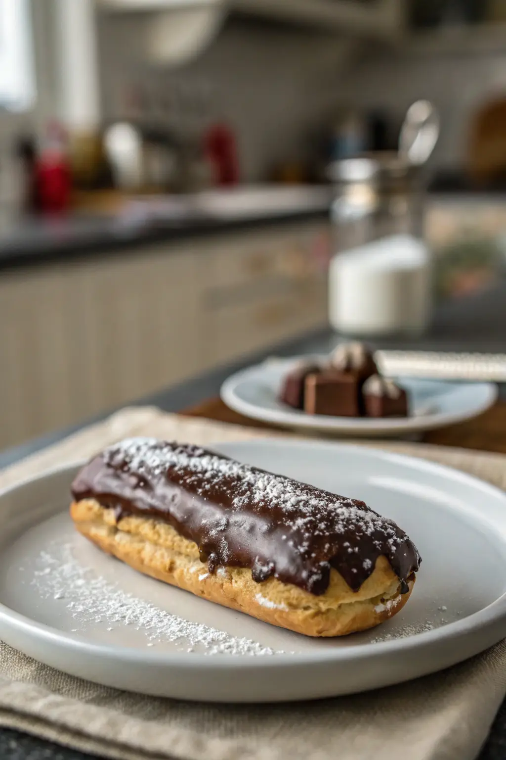 A delicious plate of Chocolate Éclair Dessert