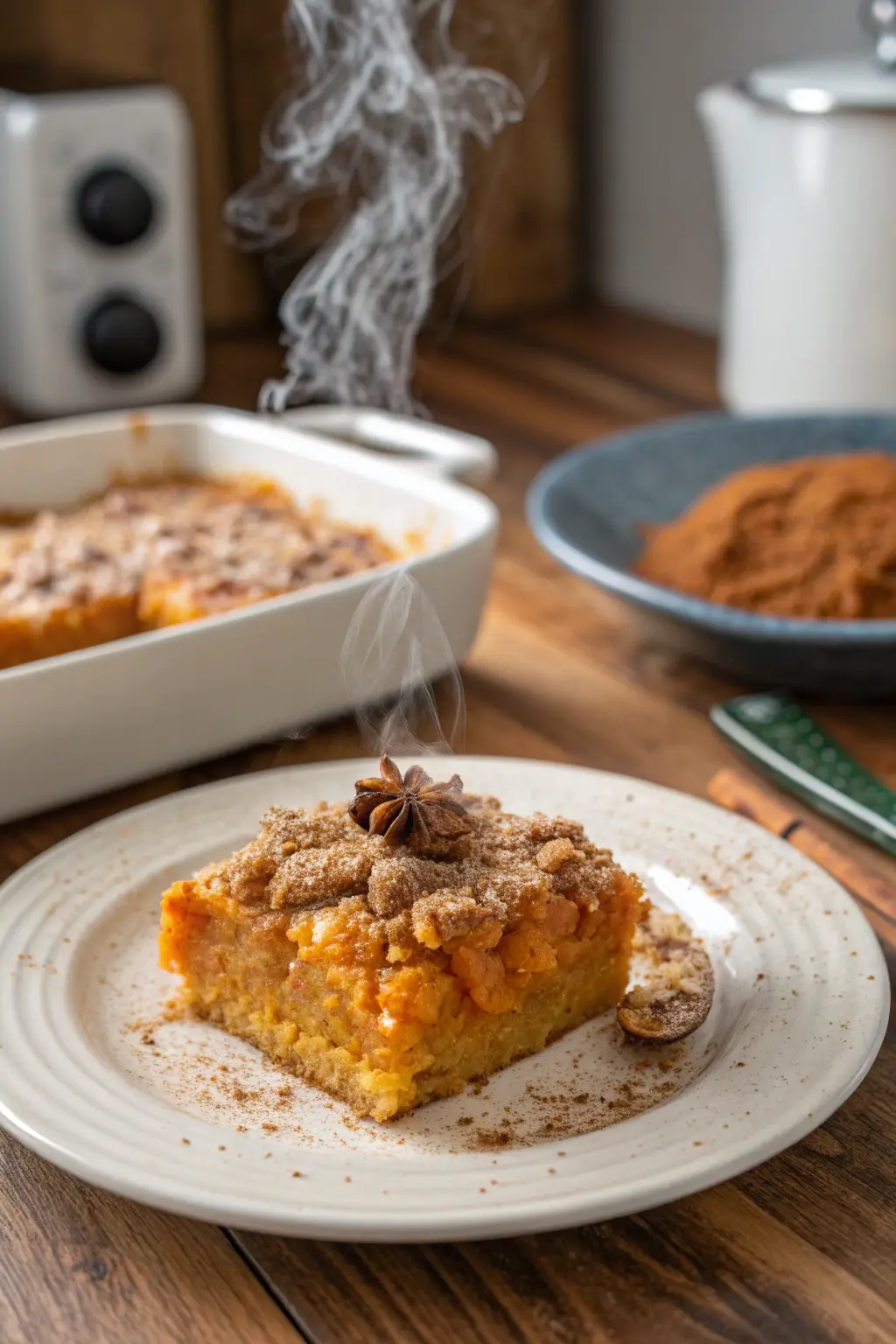 A delicious plate of Sweet Potato Casserole Dessert