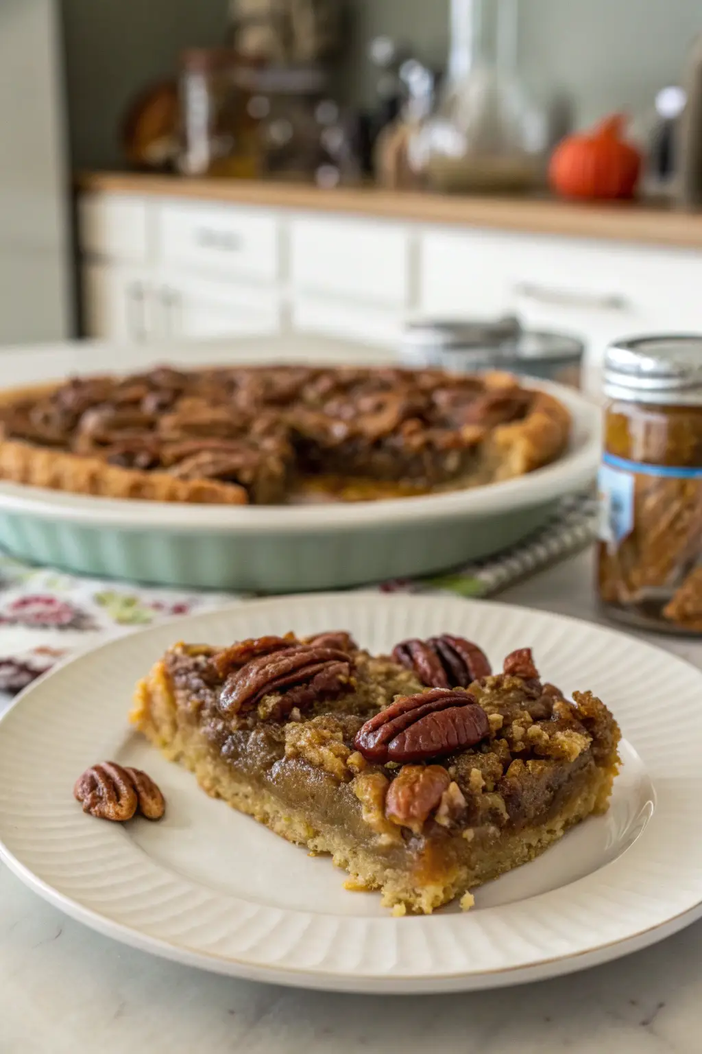 A delicious plate of Pecan Pie Dump Cake