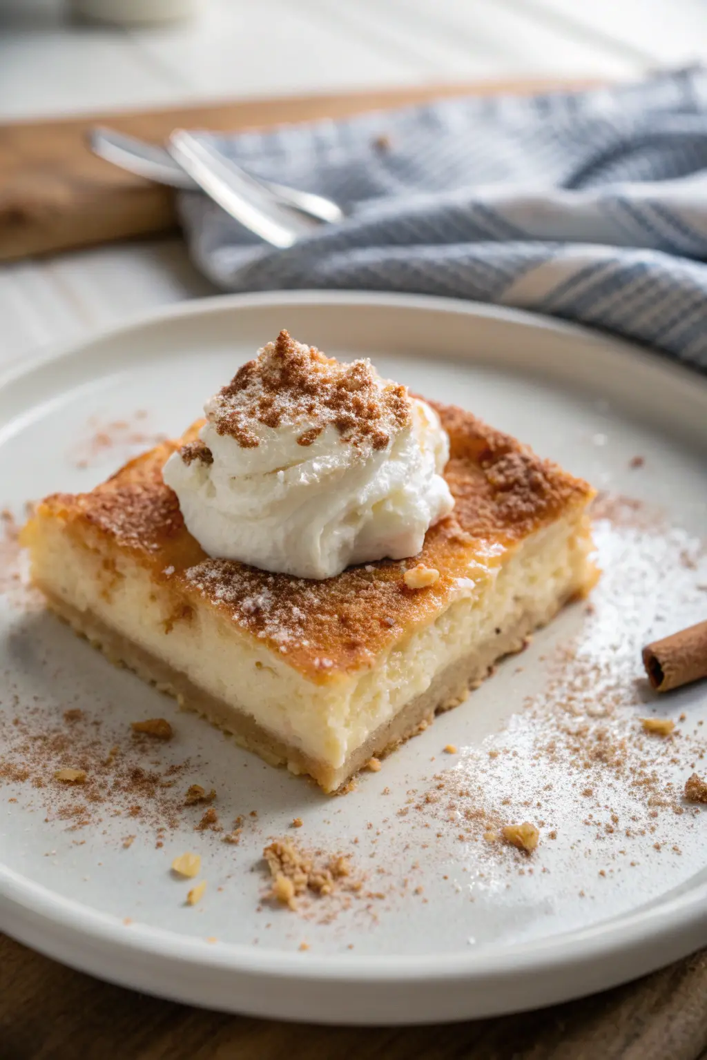 A delicious plate of Sopapilla Cheesecake Dessert