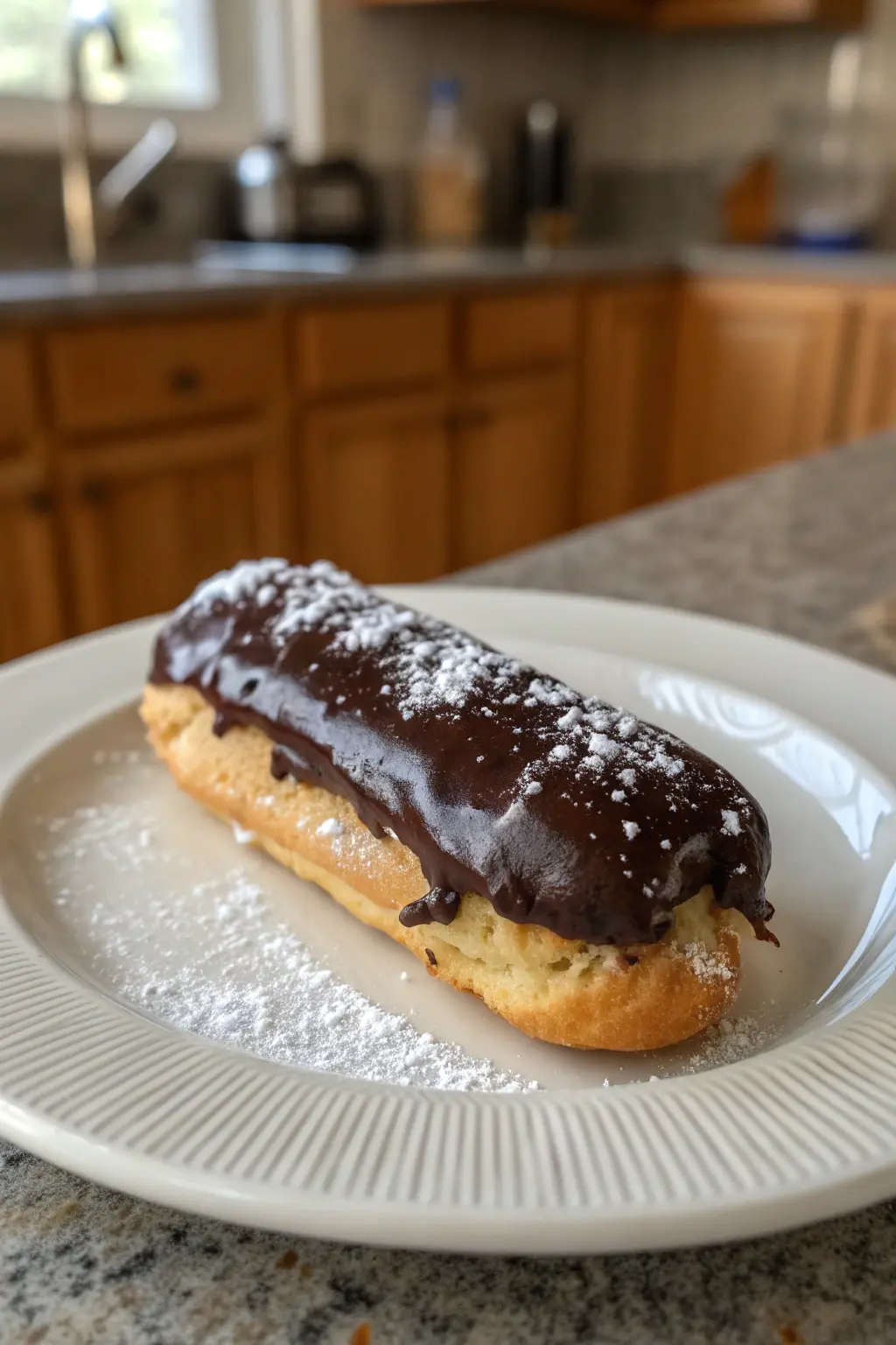 A delicious plate of Chocolate Éclair Dessert
