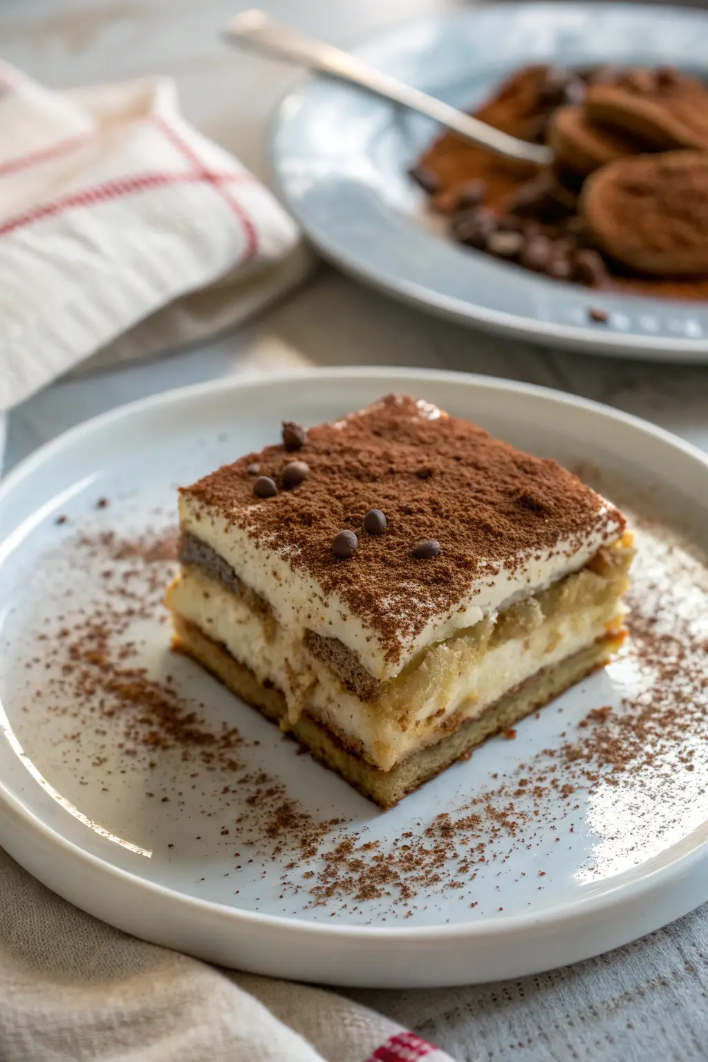 A delicious plate of Tiramisu Toffee Dessert