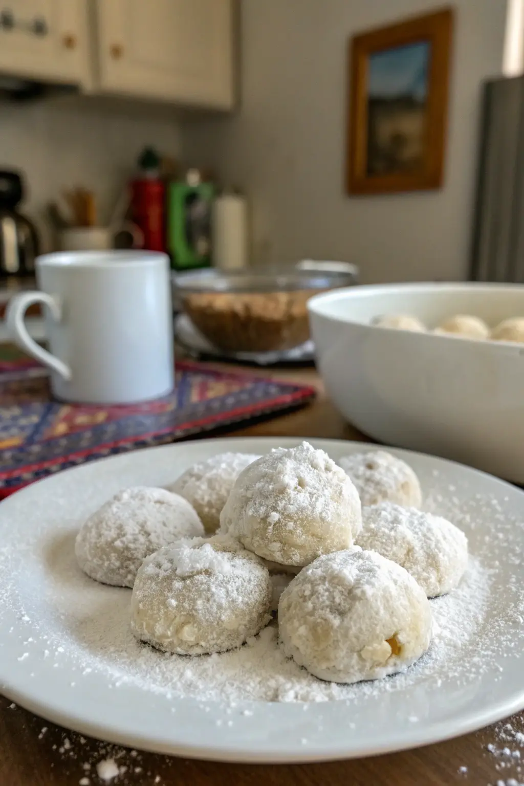 A delicious plate of Snowball Cookies