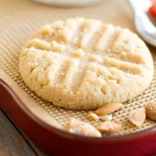 A delicious plate of peanut butter cookies