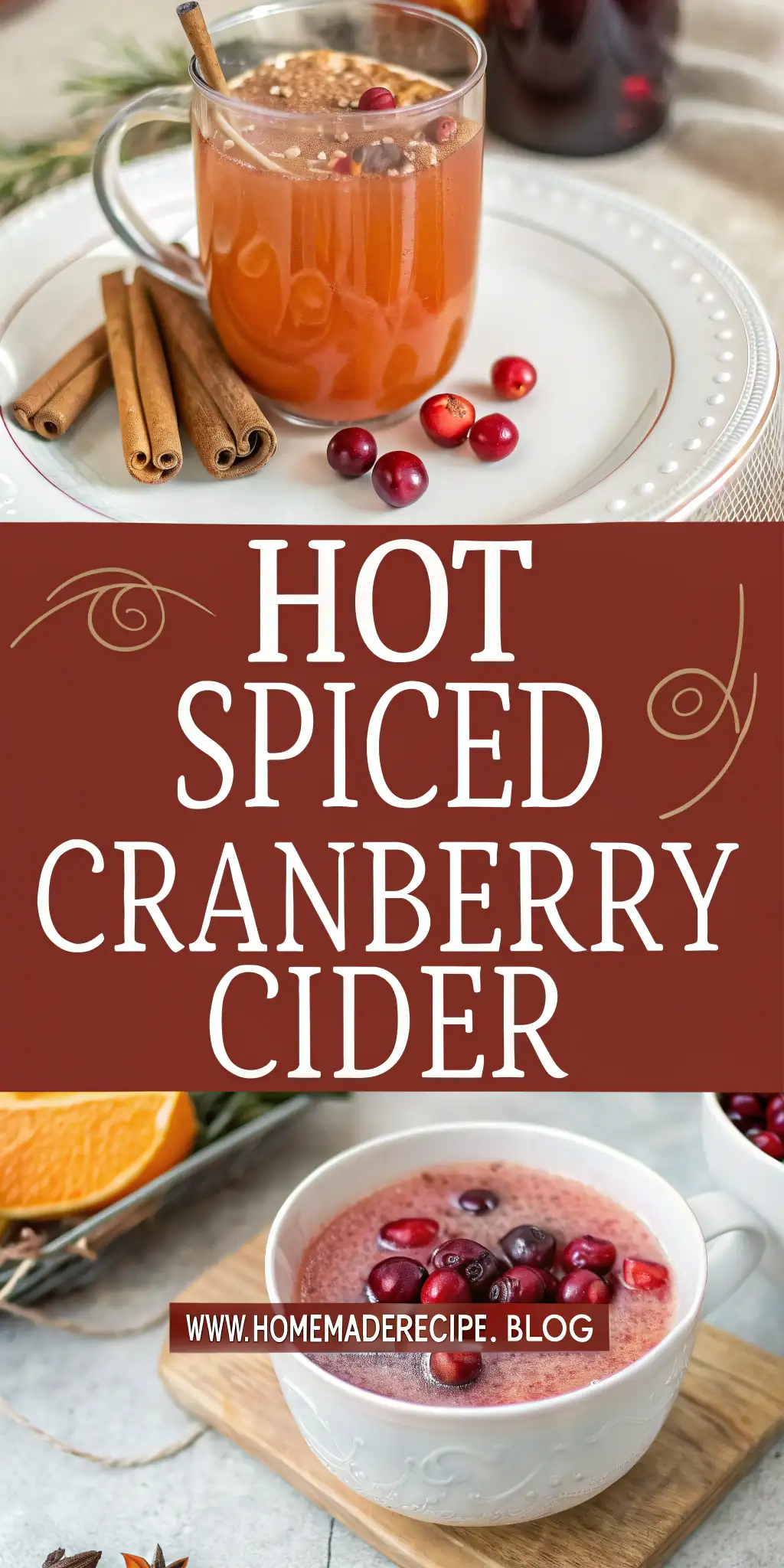 Hot Spiced Cranberry Cider