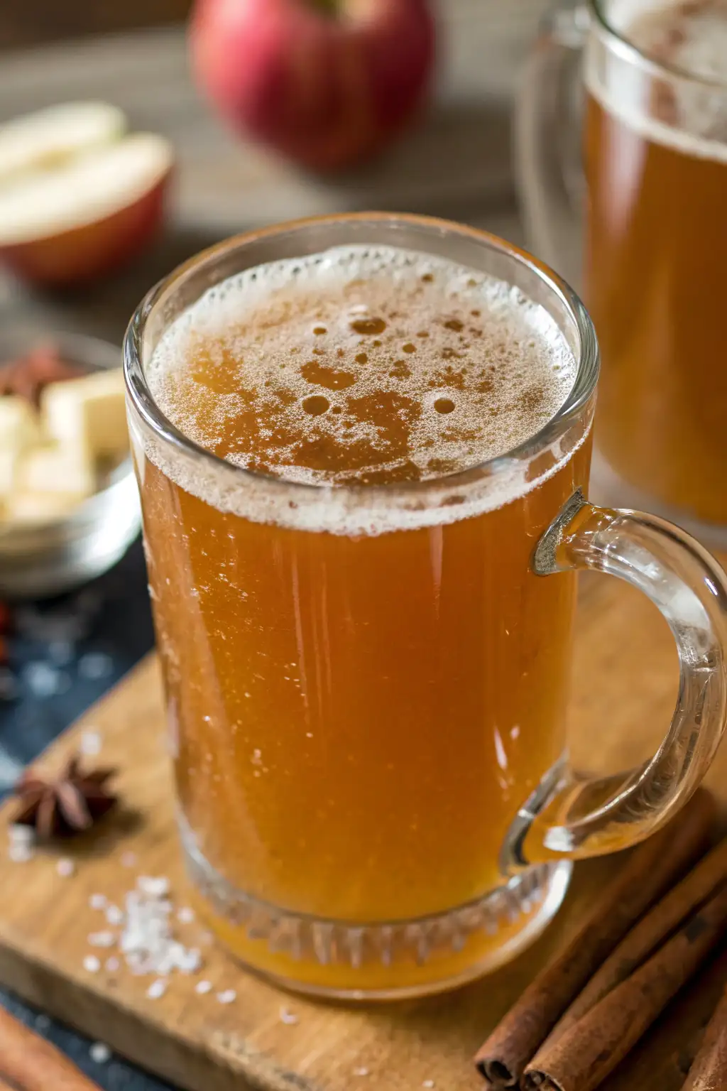 A delicious plate of Wassail cider