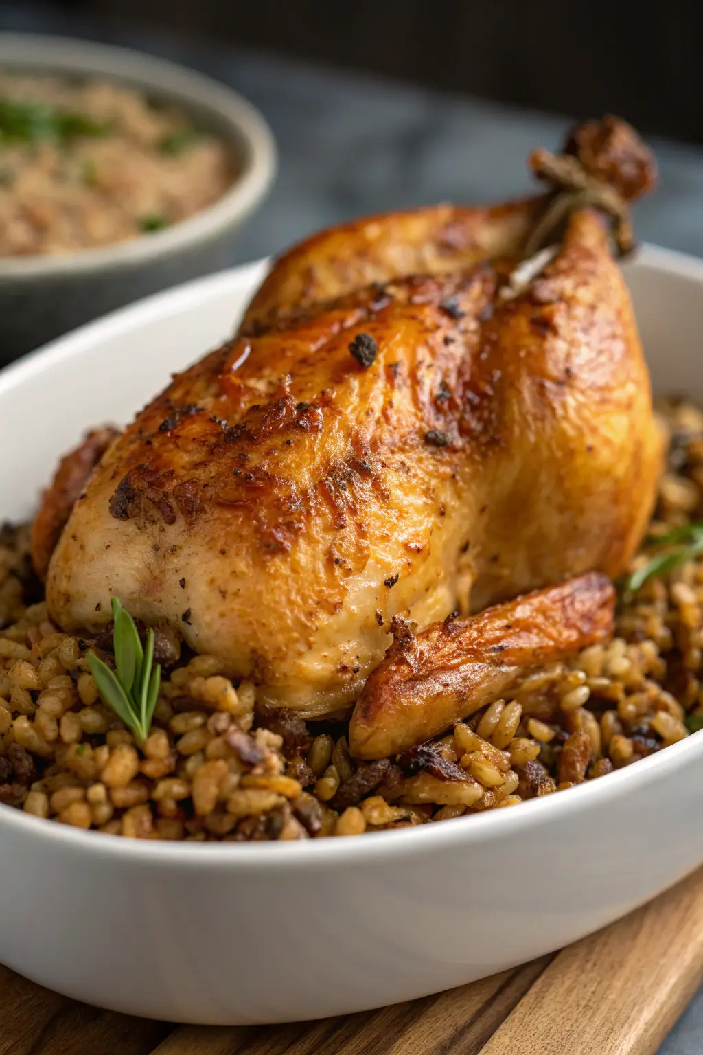 A delicious plate of Air Fryer Chicken Spelt