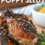 A delicious plate of Air Fryer Chicken Poppy Seeds