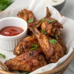 A delicious plate of Air Fryer Rabbit Wings