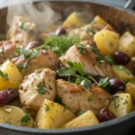 A delicious plate of Greek Chicken and Potato Bowl