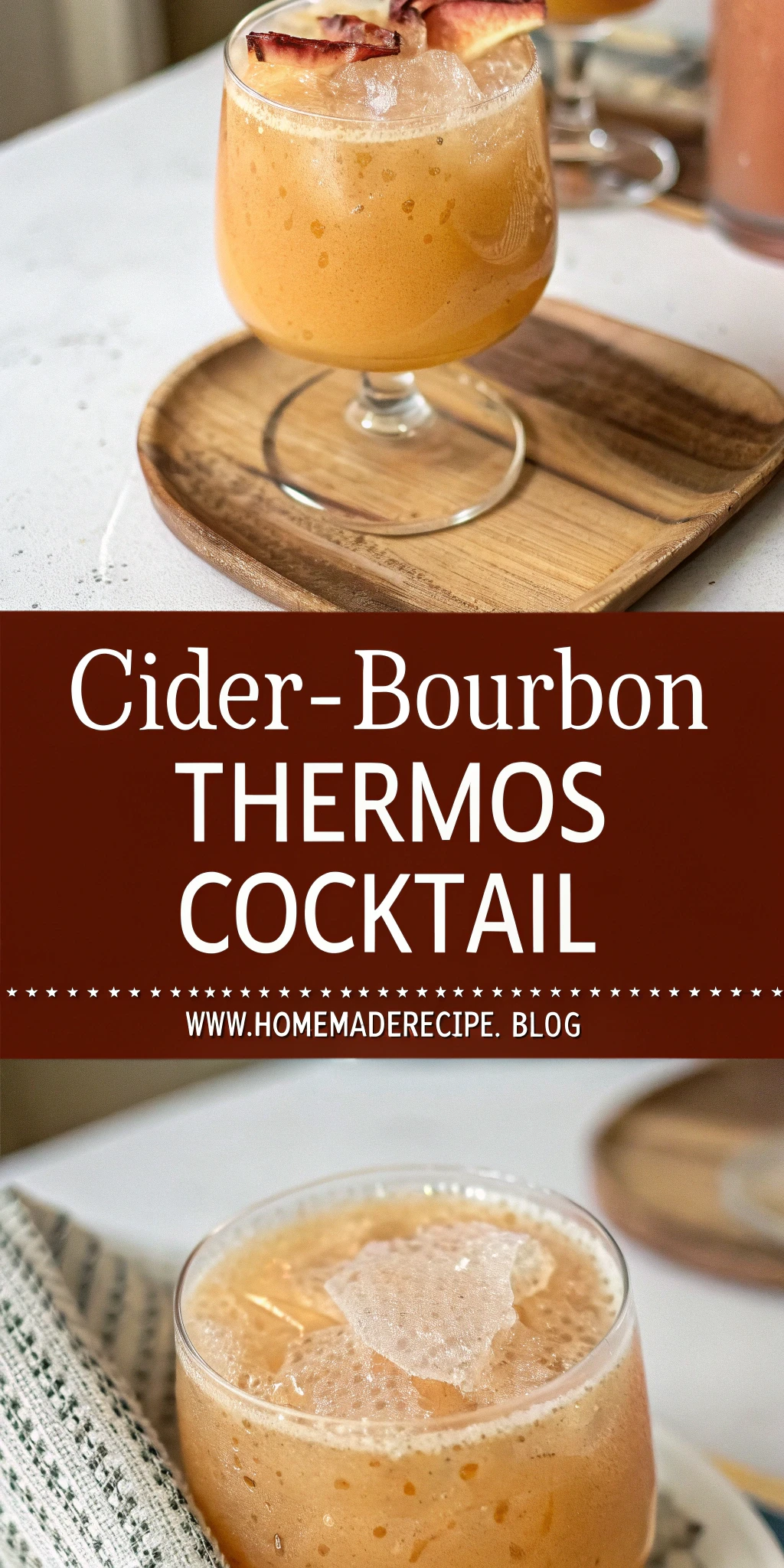 Cider-Bourbon Thermos Cocktail
