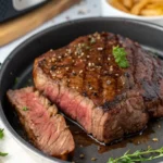 A delicious plate of Air Fryer Beef Steak