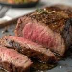 A delicious plate of Air Fryer Emu Steak