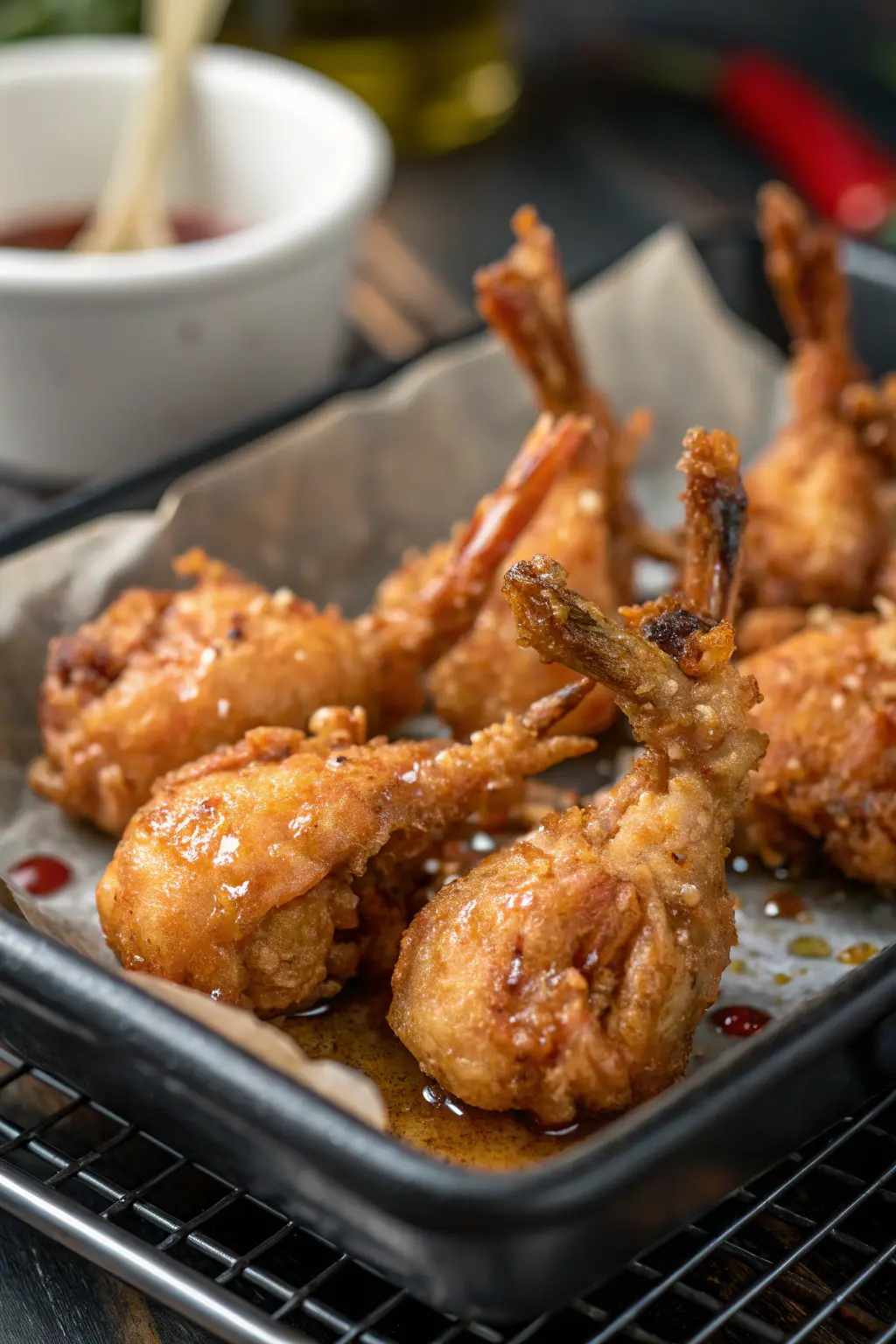 A delicious plate of Air Fryer Frog Legs
