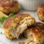 A delicious plate of Air Fryer Crab Cakes