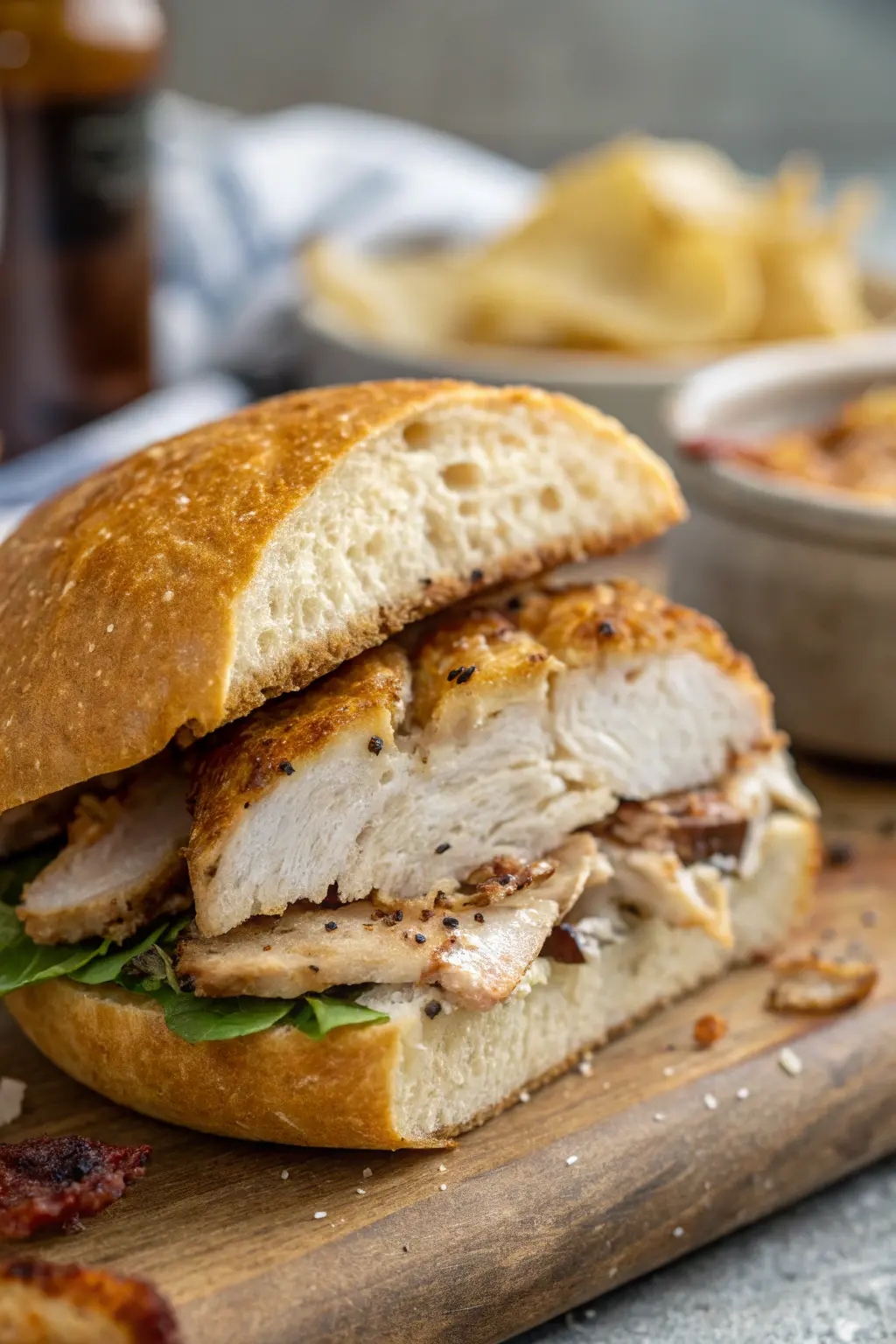 A delicious plate of Air Fryer Chicken Rye