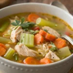 A delicious plate of Tuscan Chicken Soup