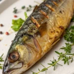 A delicious plate of Air Fryer Mackerel