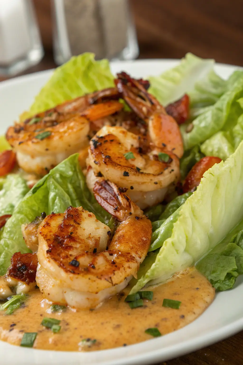 A delicious plate of Grilled Shrimp Louie
