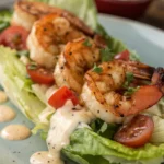 A delicious plate of Grilled Shrimp Louie