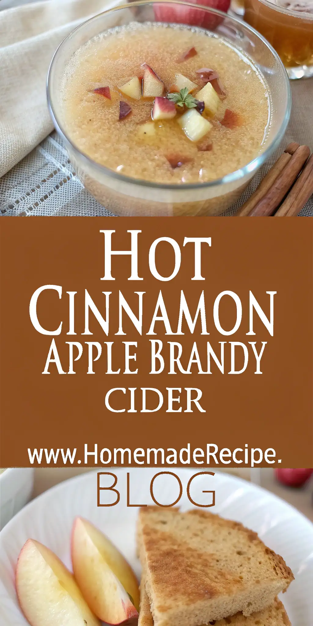 Pinterest image 1 for Hot Cinnamon Apple Brandy Cider
