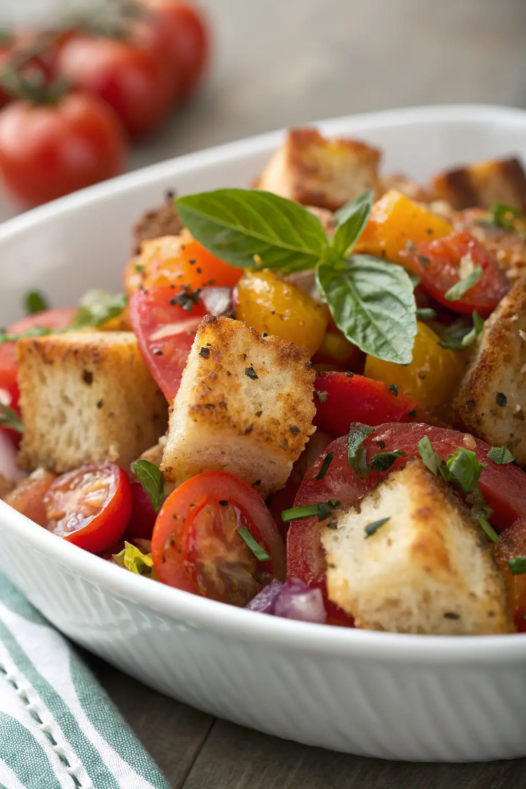 A delicious plate of Chef John's Panzanella