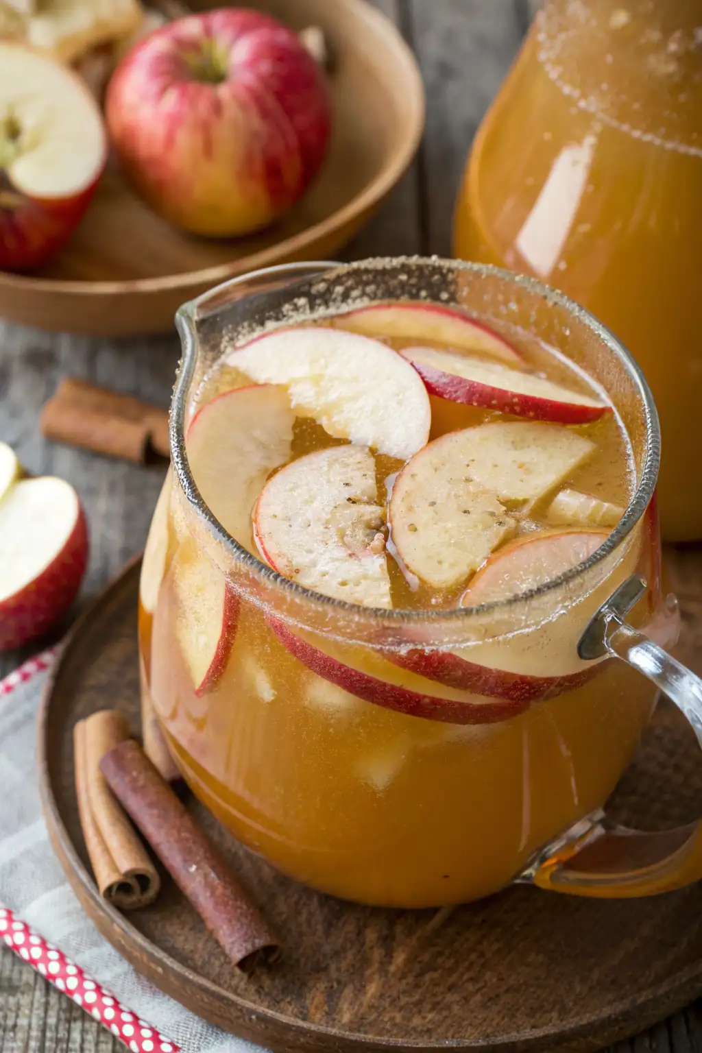 A delicious plate of Homemade Apple Cider