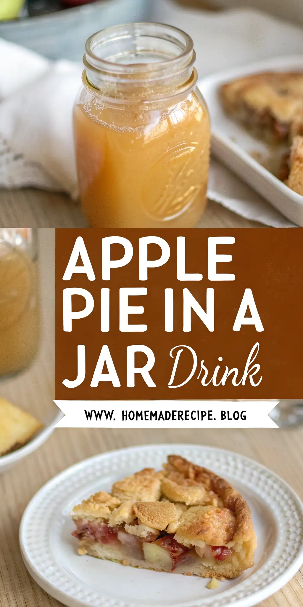 Apple Pie in a Jar Drink