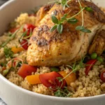 A delicious plate of Air Fryer Chicken Quinoa