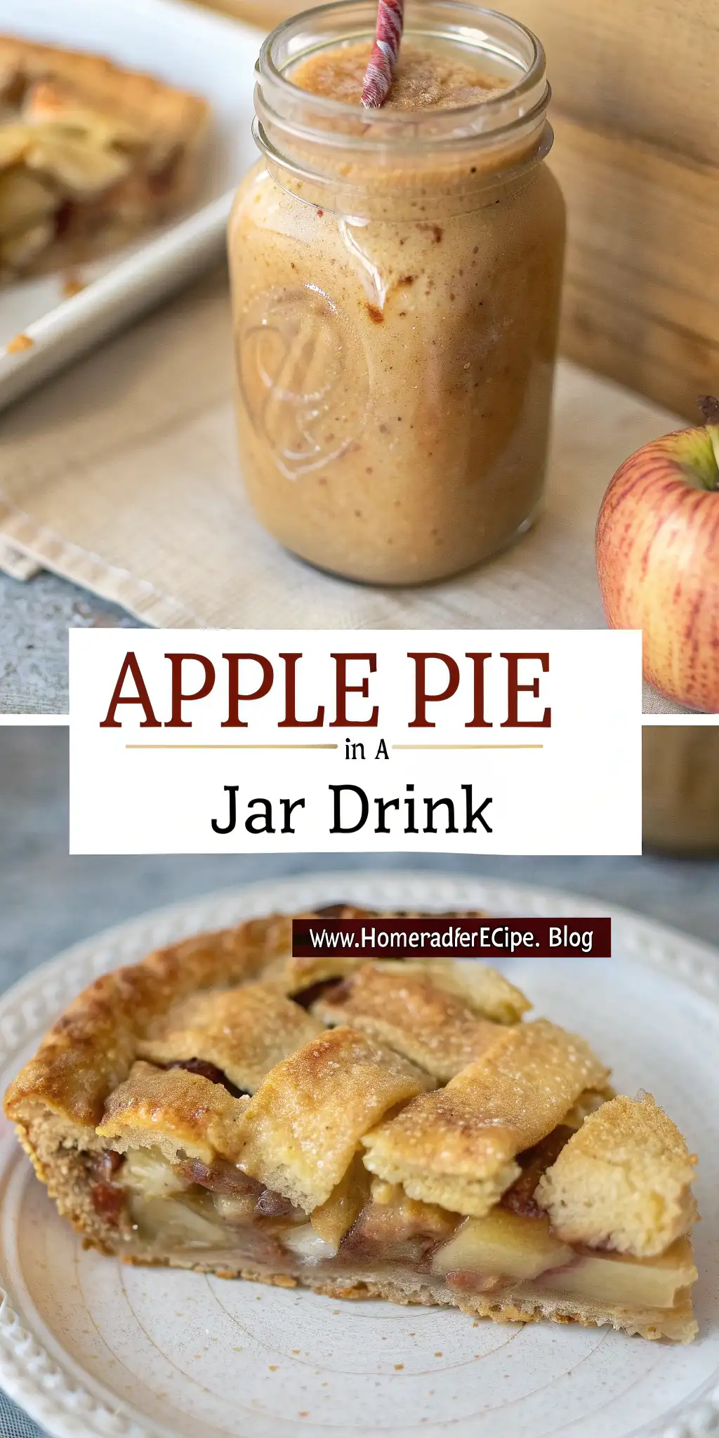 Apple Pie in a Jar Drink