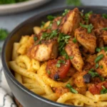A delicious plate of Air Fryer Chicken Spätzle