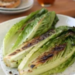 A delicious plate of Grilled Hearts of Romaine
