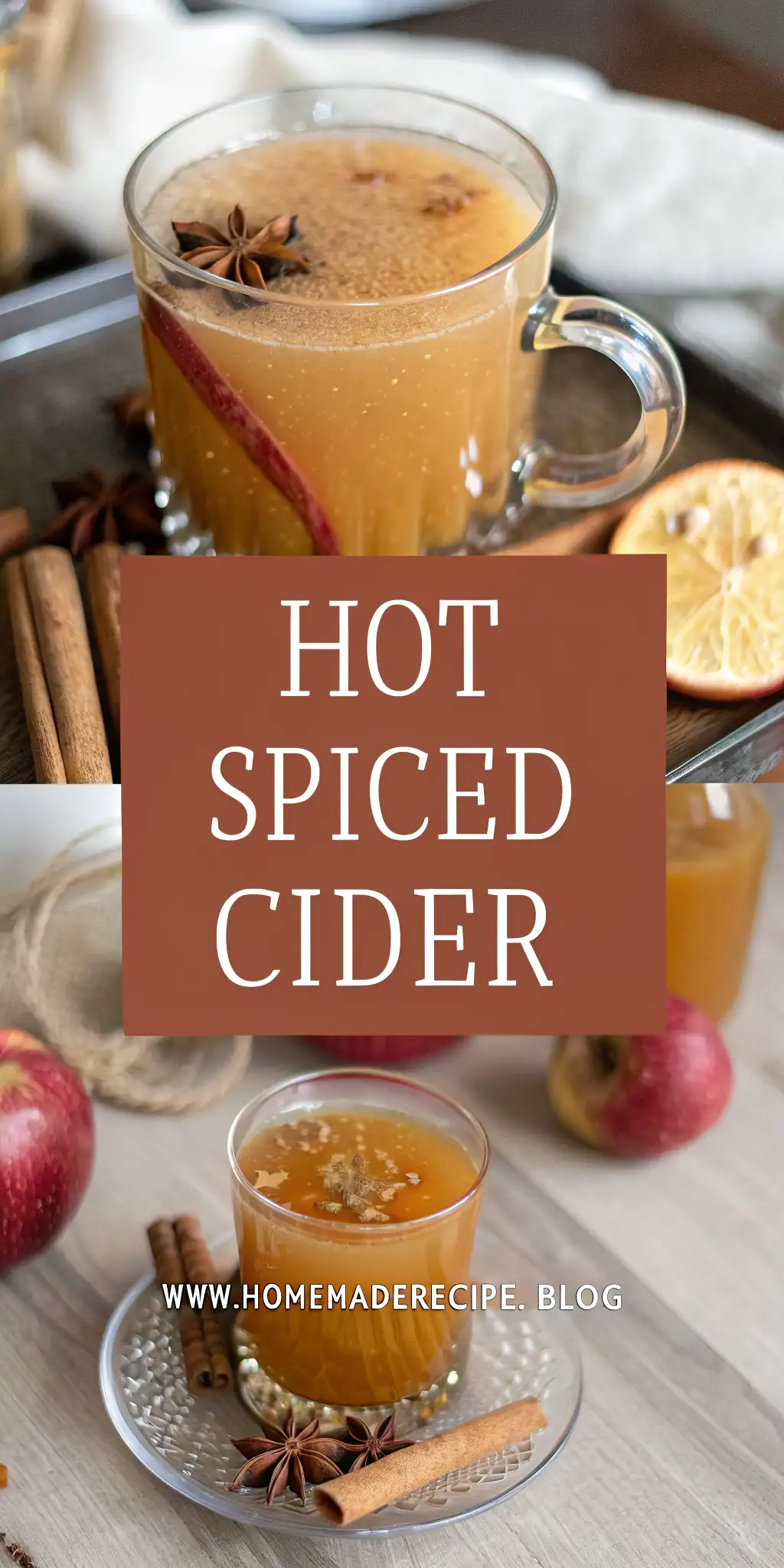 Pinterest image 1 for Hot Spiced Cider