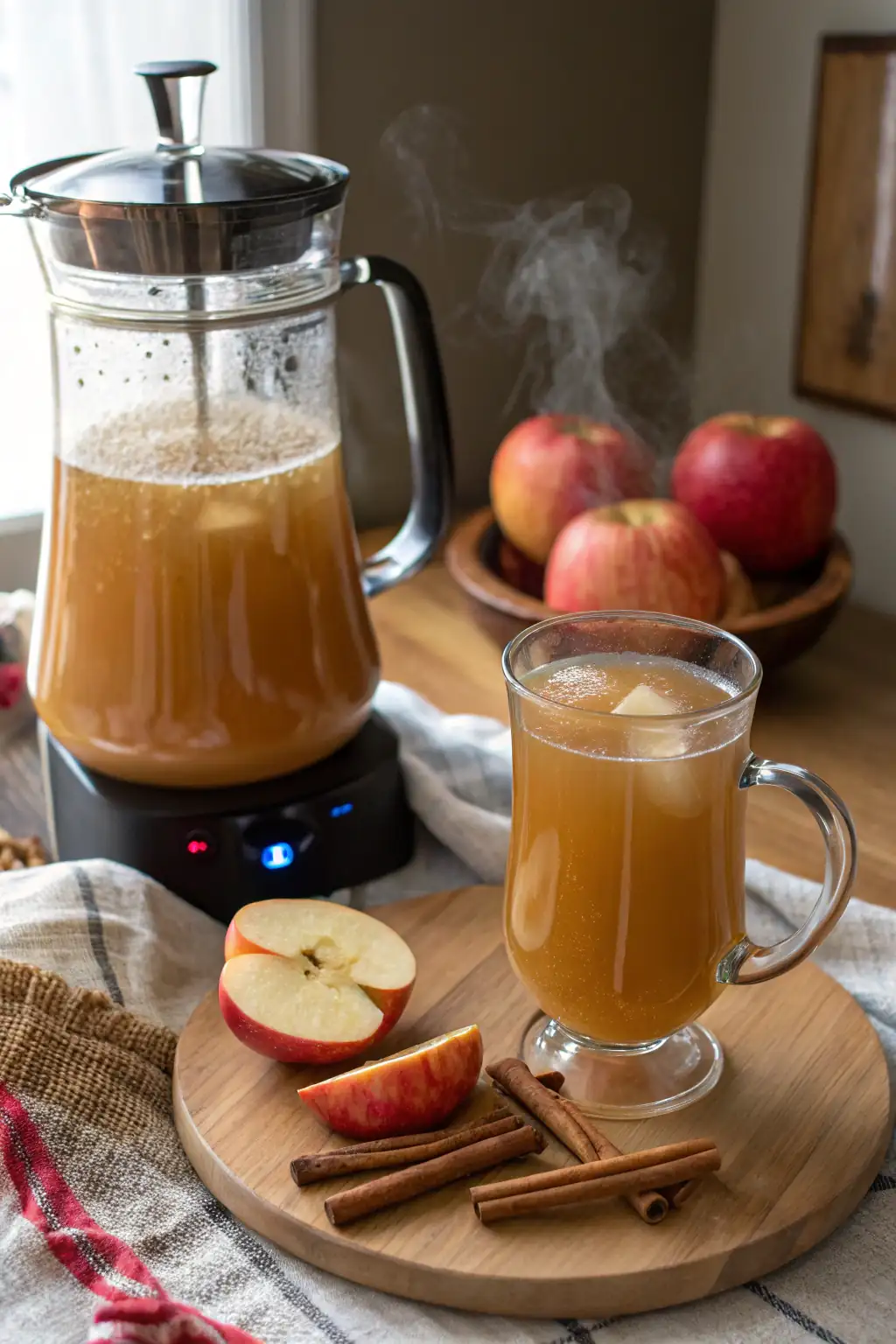 A delicious plate of Pressure Cooker Apple Cider